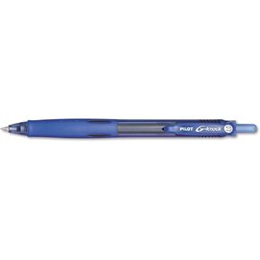Pilot G-Knock BeGreen Refillable & Retractable Gel Ink Pens, Fine Point, Blue Ink, 12-Pack (31507)