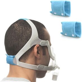 2 Pack CPAP Strap Covers CPAP Mask Frame Covers Universal CPAP Headgear Pads Centre Back Covers Hair Saver Head Cushion 10x8cm