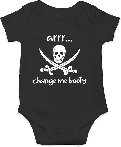 Arrr Change Me Booty Diaper Duty - Pop Culture - Parody Funny Baby Bodysuit in Kuwait