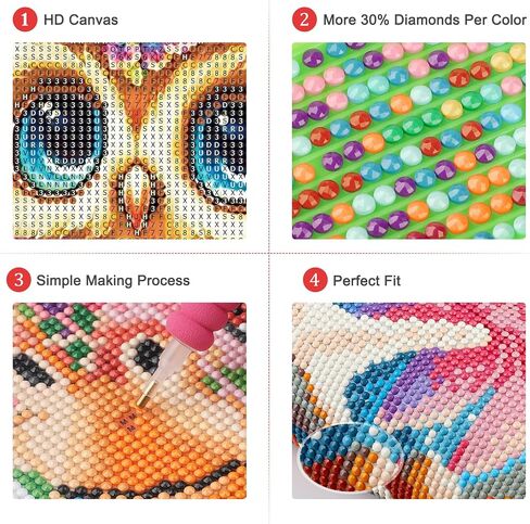 Lxmsja Cute Baby Owl Flowers Diamond Art Painting Kits for Adults, 5D Diamond Art Kits for Beginners, DIY Full Drill Painting Crafts with Diamond, Home Wall Decor 12x16inch in Saudi Arabia