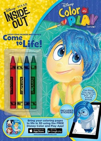 Inside Out Coloring Books Bulk for Kids - Inside Out Coloring Art Set Bundle Includes 4 Coloring Books with Activities, Stickers, and Games Featuring Joy, Disgust, More | Inside Out Activity Set Bulk in Saudi Arabia