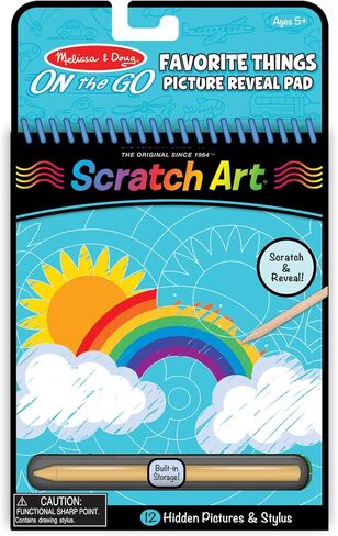 Melissa & Doug On the Go Scratch Art Hidden-Picture Pad - Favorite Things in Saudi Arabia