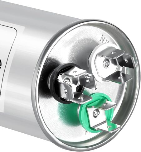 50+5μf 50/5MFD Dual Run Round Capacitor for AC 370 or 440 Volt Air Conditioner Capacitors for Condenser Straight Cool, AC Unit Fan Motor Start, Heat Pump, Air Conditioner, Pool Pump in Kuwait