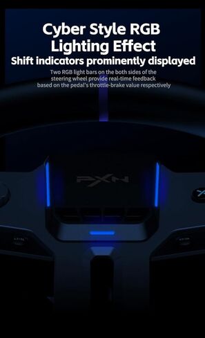 PXN V9Gen2 PC Steering Wheel With magnetic Pedals and Shifter 270/900° Dual-Vibration Driver free, sim car Driving gaming Steering Wheel for PC,PS4,PS3,Xbox One, Xbox Series X/S in Kuwait