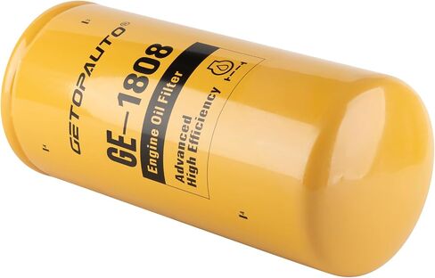 فلتر الزيت 1R1808 1R-1808 استبدل 275-2604 لـ Caterpillar 1R1808 فلتر الزيت CAT متوافق مع حفارة Caterpillar 3406B 3408 3412C 3412 3306B (مجموعة من 3) in Saudi Arabia