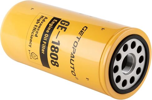 فلتر الزيت 1R1808 1R-1808 استبدل 275-2604 لـ Caterpillar 1R1808 فلتر الزيت CAT متوافق مع حفارة Caterpillar 3406B 3408 3412C 3412 3306B (مجموعة من 3) in Saudi Arabia