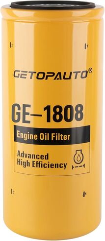 فلتر الزيت 1R1808 1R-1808 استبدل 275-2604 لـ Caterpillar 1R1808 فلتر الزيت CAT متوافق مع حفارة Caterpillar 3406B 3408 3412C 3412 3306B (مجموعة من 3) in Saudi Arabia