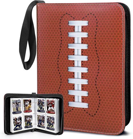 400 Pockets Football Card Binder,Football Trading Cards Display Case,Card Holder Sleeves for Football Cards in Kuwait