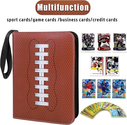 400 Pockets Football Card Binder,Football Trading Cards Display Case,Card Holder Sleeves for Football Cards in Kuwait