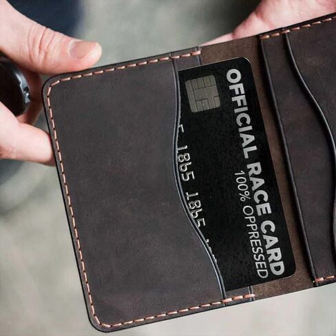 okdeals 5pcs Trumps Everything Privilege Card, Official Race Card 100% Oppressed, Wallet Size Collectable Laminated Insert Credit Card, Inspirational Gag Card Gift (Black) in Kuwait