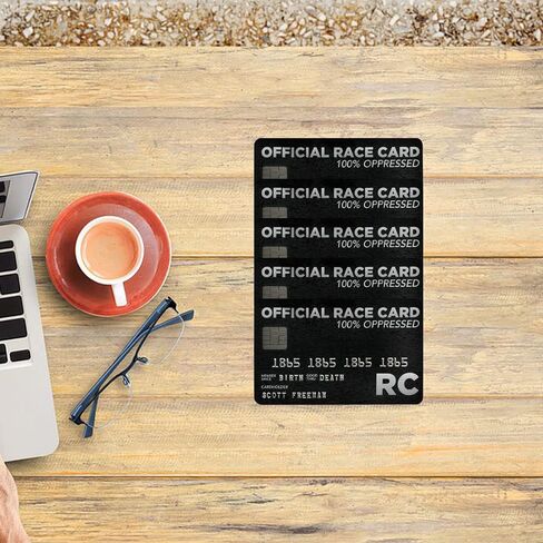okdeals 5pcs Trumps Everything Privilege Card, Official Race Card 100% Oppressed, Wallet Size Collectable Laminated Insert Credit Card, Inspirational Gag Card Gift (Black) in Kuwait