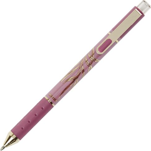 TUL® GL Series Retractable Gel Pens, Limited Edition, Medium Point, 0.8 mm, Assorted Barrel Colors With Feather Pattern, Assorted Metallic Inks 2, Pack Of 4 Pens in Saudi Arabia