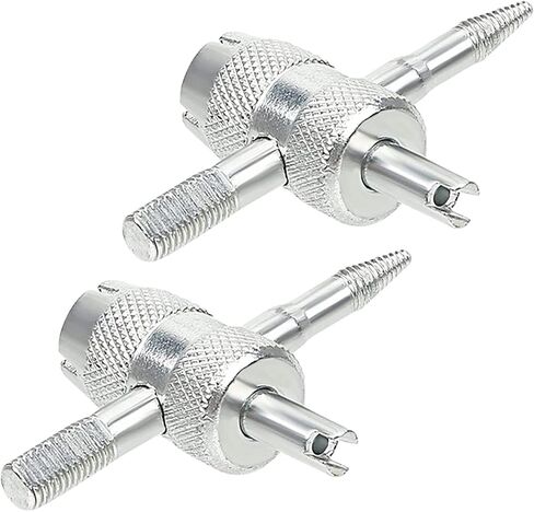 2PCS 4-Way Valve Tool,Tire Valve Tools,4 Way Valve Core Tool,4-in-1 Multifunctional Valve Wrench for Automobile Tire Stem Core Remover Installer Repairer in Saudi Arabia