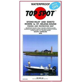 Fishing Map from Stono River Folly Island to Frip Island