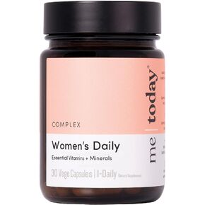 Women's Daily Multivitamin and Mineral Supplement, 30 Capsules, 2 Months Supply, with 27 Vitamins, Including D, C, A, B, Biotin and Zinc, Vegetarian