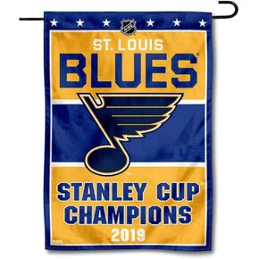 St. Louis Blues 2019 Stanley Cup Champions Double Sided Garden Flag
