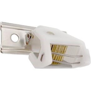 Amazing Drapery Hardware White Roman Shade Cord Lock with Brass Wheels - Holds up to 3 Lift Cords, Suitable for Roman and Woven Wood Shades - 1-Pack in Saudi Arabia