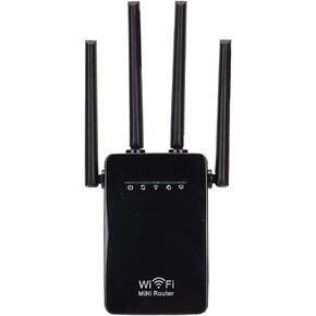 3 in 1 Wireless Router, 300Mbps WiFi Mini Router for Home 100‑240V, 360° Full Signal Coverage, WPA/WPA2 and WPA‑PSK/WPA2‑PSK Secure encryption(#1) in Kuwait