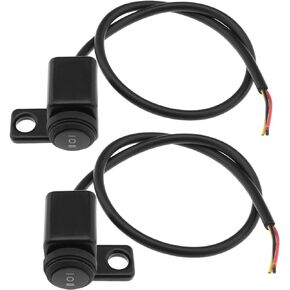 2Pcs Left & Right Waterproof On Off Switch Handlebar Control Switch Motorbike Headlight Fog Spot Light Switch Accessories for Motorcycle ATV Electric Bike