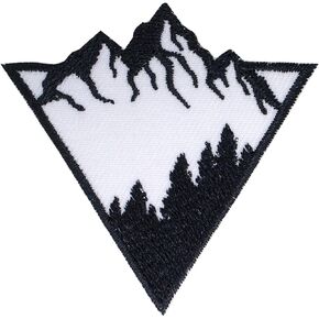 Mountain View Aventure Iron On Patches for Clothing Embroidered Applique Patch Badge Sew On Emblem DIY Craft