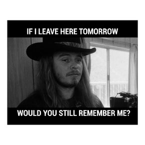 If I Leave Here Tomorrow - Lynyrd Skynyrd Music Wall Decor Print, This Rock Music Poster Wall Art Is Great For Home Decor, Music Room, Office Decor, or Man Cave Room Decor Aesthetic Unframed - 8x10