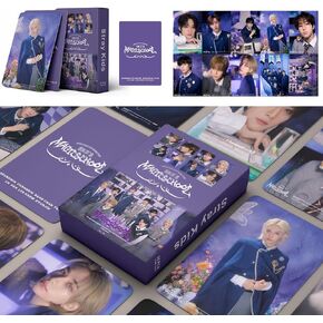 55 قطعة مجموعة بطاقات لومو لـ Straykids% بطاقة صور المدرسة السحرية بطاقات الصور هدية البضائع للفتيات والفتيان مجموعة الزينة in Kuwait
