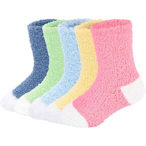 American Trends Kids Fuzzy Socks Toddler Girls Warm Socks Winter Cozy Fluffy Socks Christmas Slipper Socks