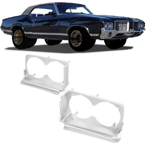 Kojem Grille Center Stone Shield Compatible with 1971 Oldsmobile 442 1971-1972 Oldsmobile Cutlass/Cutlass Supreme/F85/Vista Cruiser Replacement for 410642 Gray