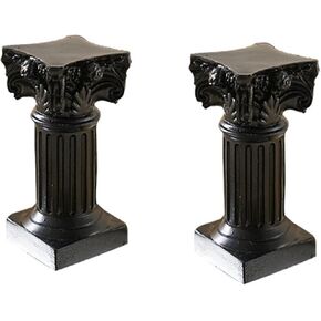 Vintage Candle Holder, Classic White Roman Column Cherub Candle Holder for Party Wedding Christmas Table Home Decoration 2Packs in Kuwait