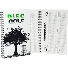 Disc Golf Scorekeeper Notebook, 110 Rounds for 6 Players, Wire Bound