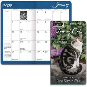 LANG Love Of Cats 2025 Two Year Planner (25991071074)