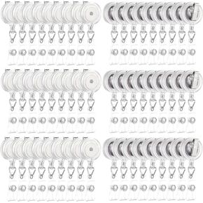 150 Pcs Clear Retractable Badge Reels Bulk with Alligator Swivel Clip on Back by Specialist ID (Clear)