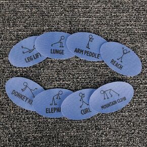 Really Good Stuff Carpet Mark-Its Get Moving Activity Set of 3
