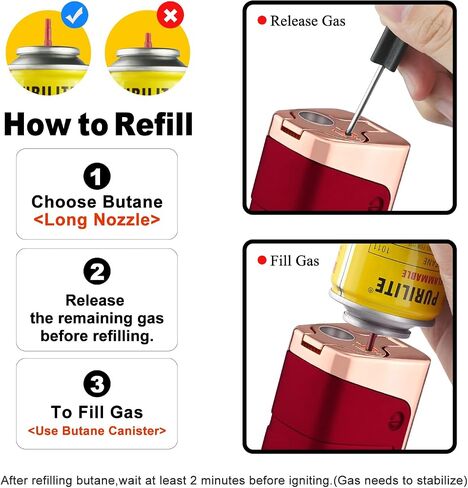 Cigar Torch Lighters Triple Jet Flame Lighter with Punch Butane Refillable Lighters for Men(Without Gas) (red) in Saudi Arabia