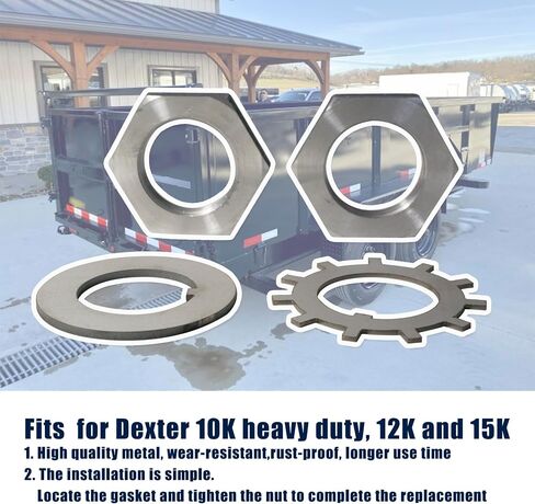 مجموعة غسالات صواميل المغزل K71-341-00 تناسب Dexter 10K شديدة التحمل، 12K و15K 1-3/4""-12 in Kuwait