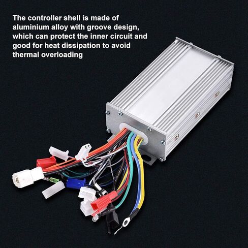 Ejoyous Brushless Speed Controller, 48V 500W Aluminium Alloy Motor Speed Brushless Controller Electric Sine Controller for Electric Scooter in Saudi Arabia