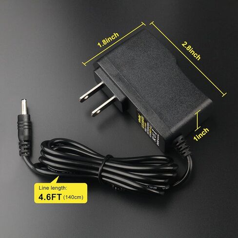 مصدر طاقة 6 فولت 2 أمبير 3.5 مم × 1.35 مم محول التيار الكهربائي AC-DC 12 وات لـ Toguard H70A H85، Campark T48 T80 T85، APEMAN Trail Cam H70 كاميرا صيد الحياة البرية الصغيرة المتوافقة مع 6V 0.8A 1A 1.25A in Kuwait