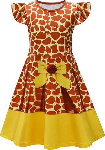 زي الزرافة للفتيات لحفلات أعياد الميلاد، ملابس تنكرية للهالوين in Kuwait