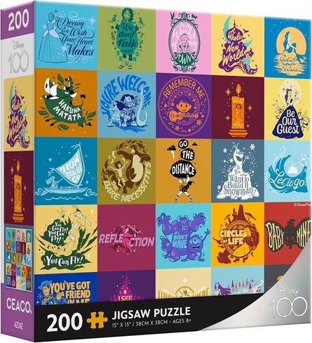 Ceaco - Disney's 100th Anniversary - Song Titles - 200 Piece Jigsaw Puzzle, 19.5 x 14.25 in Saudi Arabia