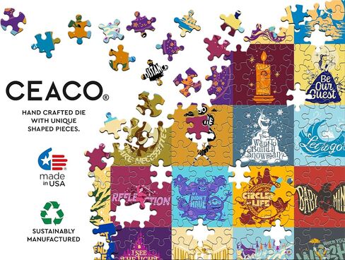 Ceaco - Disney's 100th Anniversary - Song Titles - 200 Piece Jigsaw Puzzle, 19.5 x 14.25 in Saudi Arabia