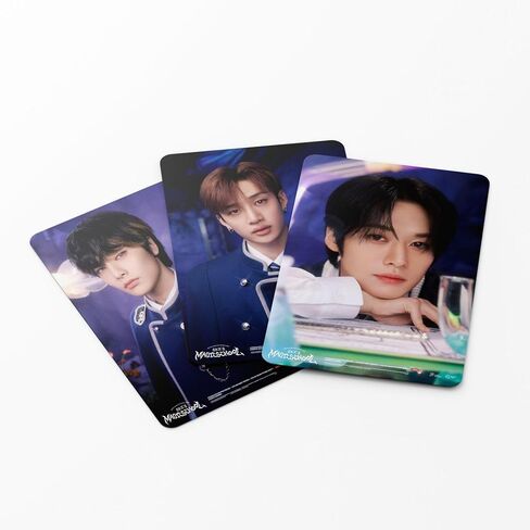 55 قطعة مجموعة بطاقات لومو لـ Straykids% بطاقة صور المدرسة السحرية بطاقات الصور هدية البضائع للفتيات والفتيان مجموعة الزينة in Kuwait