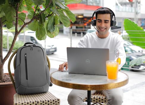 حقيبة ظهر Dell 14-16 EcoLoop Urban - CP4523G - سعة 20 لتر، أشرطة حمل كتف قابلة للتعديل، مقاومة للطقس، إغلاق بسحاب مزدوج، كم مبطن، شبكة هوائية خلفية مبطنة - رمادي in Saudi Arabia