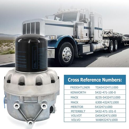 نظام مجفف الهواء الموفر 1200 Plus Series متوافق مع WABCO 4324711010 استبدال #:4324701009، TR4324711010 in Kuwait