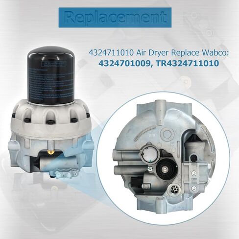 نظام مجفف الهواء الموفر 1200 Plus Series متوافق مع WABCO 4324711010 استبدال #:4324701009، TR4324711010 in Kuwait
