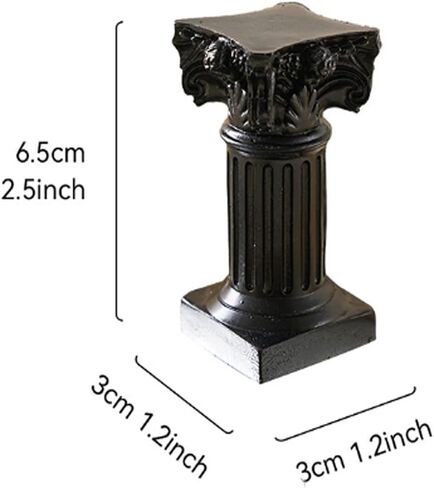 Vintage Candle Holder, Classic White Roman Column Cherub Candle Holder for Party Wedding Christmas Table Home Decoration 2Packs in Kuwait