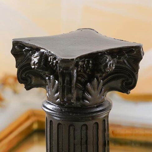 Vintage Candle Holder, Classic White Roman Column Cherub Candle Holder for Party Wedding Christmas Table Home Decoration 2Packs in Kuwait