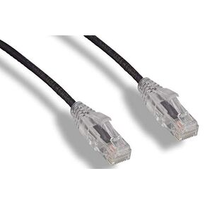 RiteAV - Ultra Slim, Fluke Tested Cat 6A High Density Network Ethernet Cable - Black - 10ft (10 Pack)