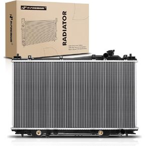 A-Premium Engine Coolant Radiator Assembly with Transmission Oil Cooler - Compatible with Honda & Acura Models - Civic 2001 2002 2003 2004 2005, EL 2001-2005 - L4 1.7L
