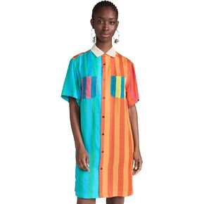BruceGlen Women's Stripe Shirt Dress
