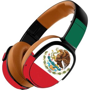MightySkins Skin Compatible with Skullcandy Crusher 360 Wireless Headphones - Mexican Flag | Protective, Durable, and Unique Vinyl wrap Cover | Easy to Apply, Remove | Made in The USA